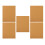 20Pcs Self-Adhesive Chocolate Cork Boards for Office and Home Decor 3