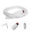 2Pcs Push Buttons Cord Cable Nurse Call System ABS White with Bed Clip 11
