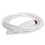 2Pcs Push Buttons Cord Cable Nurse Call System ABS White with Bed Clip 3