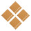 20Pcs Self-Adhesive Chocolate Cork Boards for Office and Home Decor 8