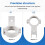 KU Band LNB Holder for Satellite Dishes 20mm Plastic Bracket,  for Multiple Dish Sizes 6