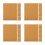 20Pcs Self-Adhesive Chocolate Cork Boards for Office and Home Decor 5