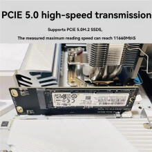 PCIE Naar M.2 MKey NVME-Adapterkaart voor PCIe 5.0 SSD Solid State Drive Converter-Kaart PCI-E X4 5.0 GEN5 GEN4 Volledige Snelheid