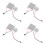 4Sets Reliable Iron Fireplace Fan Motor and Generator Sheet Kit Silver 7