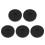 5Pcs Plastic Black Round Turntable Base for Home Dining Table Use 4