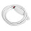 2Pcs Push Buttons Cord Cable Nurse Call System ABS White with Bed Clip 2