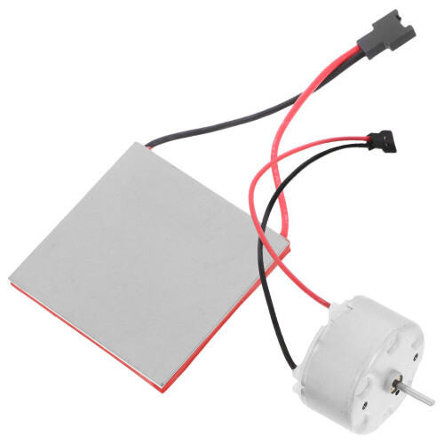4Sets Reliable Iron Fireplace Fan Motor and Generator Sheet Kit Silver 1