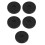 5Pcs Plastic Black Round Turntable Base for Home Dining Table Use 8