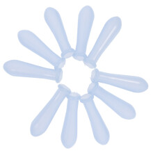 20Pcs Blue Silicone Graduated Dropper Caps for Lab Glass Pipette Tips
