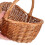 Multi-Purpose Willow Basket Light Brown Handwoven with Handle 7