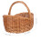 Multi-Purpose Willow Basket Light Brown Handwoven with Handle 2