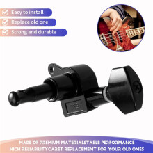 6 Inline-Gitarren-Stimmgeräte mit 2 Stiften, Stimmwirbel, Doppelstift-Stimmmechaniken für Strat/Tele//Gitarren