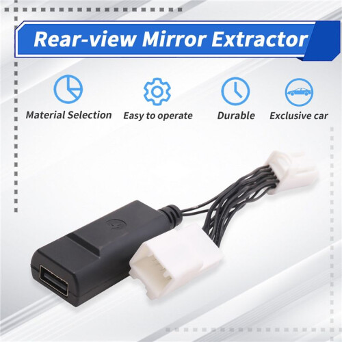 For // Car Rear-View Mirror Extractor USB Power Plug  Recorder Power Pickup Accessories 1