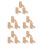 15Pcs Khaki DIY Easel Back for Picture Frames Versatile Tabletop Stand 4
