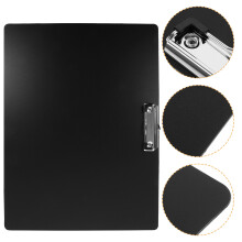 2Pcs Heavy Duty A3 Horizontal Clipboard Plastic with Metal Clip Black
