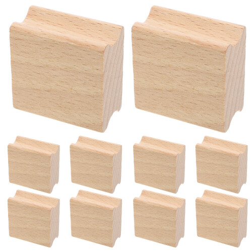 30Pcs Durable Wooden Stamps for Making Crafts and DIY Projects Khaki