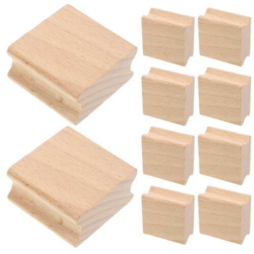 30Pcs Durable Wooden Stamps for Making Crafts and DIY Projects Khaki 1