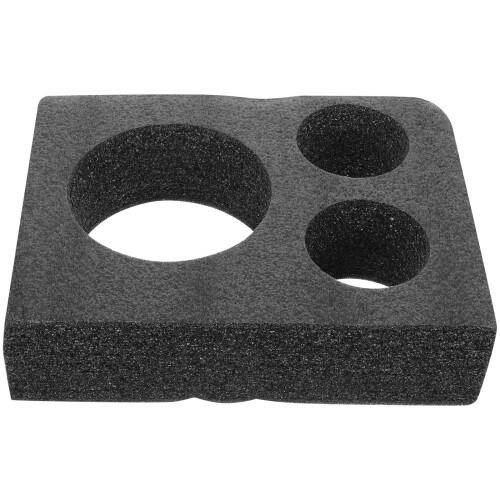 2Pcs Black Foam Drink Carrier Tray Multi-Hole Cup Holders for