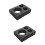 2Pcs Black Foam Drink Carrier Tray Multi-Hole Cup Holders for 7