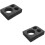 2Pcs Black Foam Drink Carrier Tray Multi-Hole Cup Holders for 6