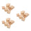 30Pcs Durable Wooden Stamps for Making Crafts and DIY Projects Khaki 4