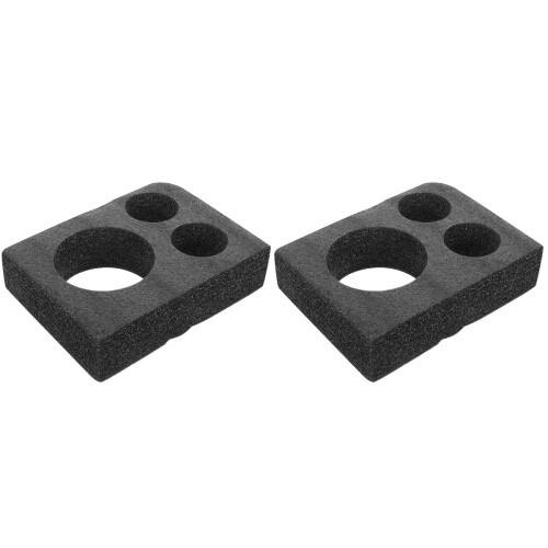 2Pcs Black Foam Drink Carrier Tray Multi-Hole Cup Holders for 1