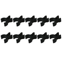 10 Stuks Trompet Potlood Clip Zwart Duurzaam Franse Hoorn Potlood Clips Maak aantekeningen Past in Pijp
