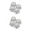 8Pcs Silver Plastic Panel Adjustment Knobs for Amplifiers and Mixers 7