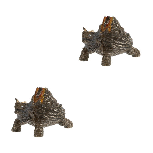2Pcs Brown Plastic Ancient Chinese Mythology Creature Kid's Plaything 2