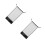 2Pcs Adjustable Floating Pool Lounger Black Nylon PVC Mesh 8