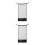 2Pcs Adjustable Floating Pool Lounger Black Nylon PVC Mesh 10