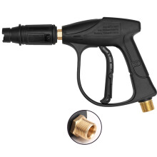 Pistola de lavado a presión corta, rosca 221,5 mm, negra