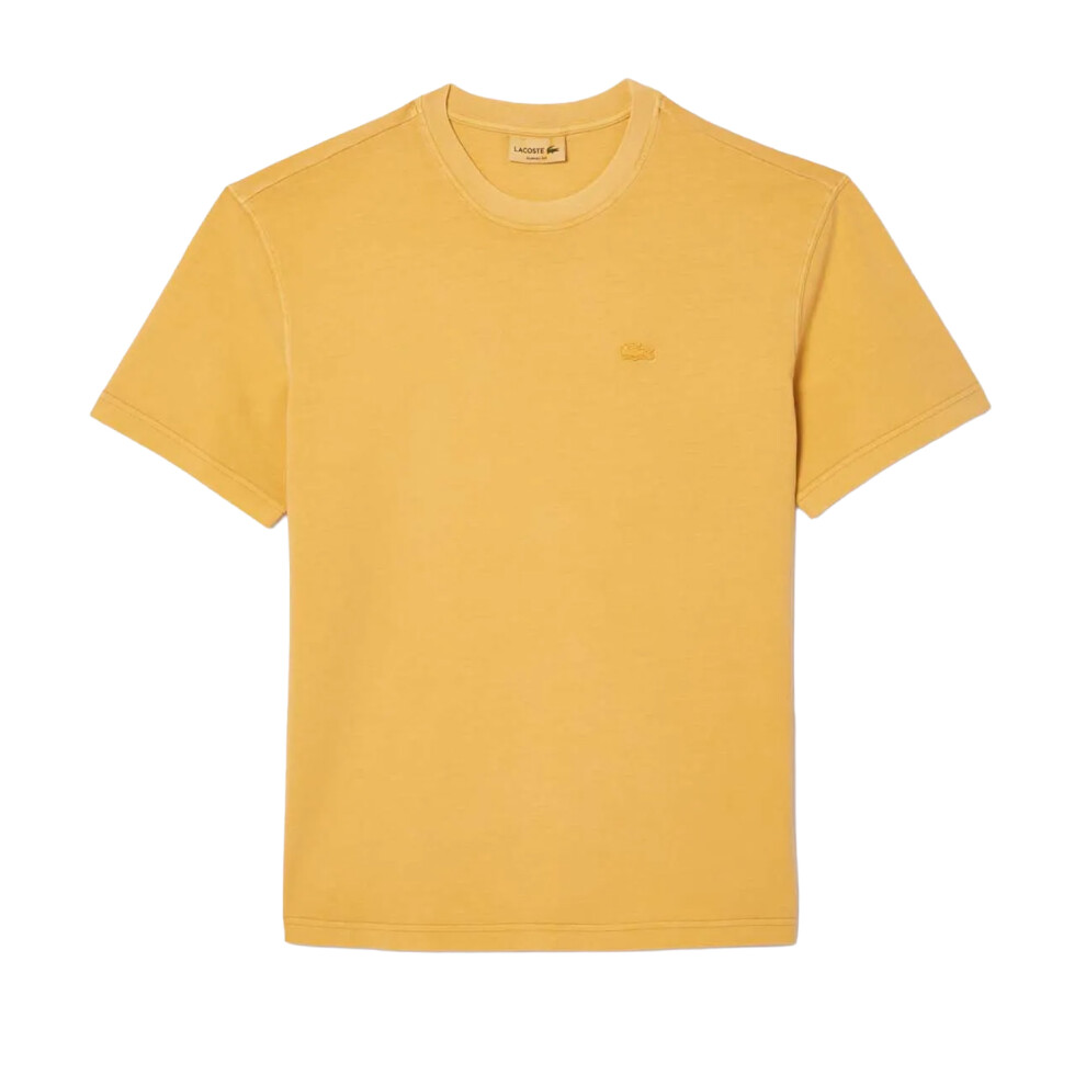 Lacoste Mens Natural Dyed T-Shirt Orange