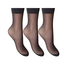 (One Size, Diamond) Joanna Gray Womens/Ladies Anklets (3 Pairs)