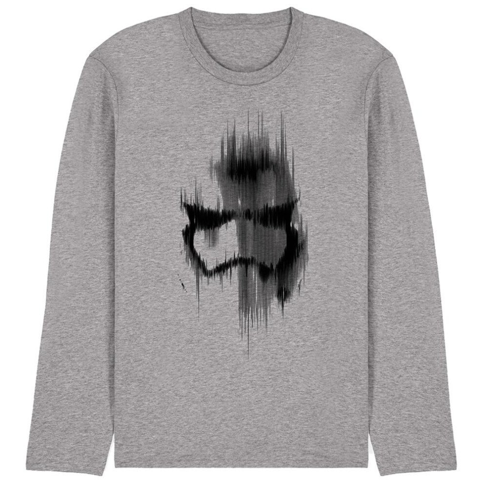 Star Wars (S, Athletic Heather) Unisex Adult Trooper Long-Sleeved T-Shirt