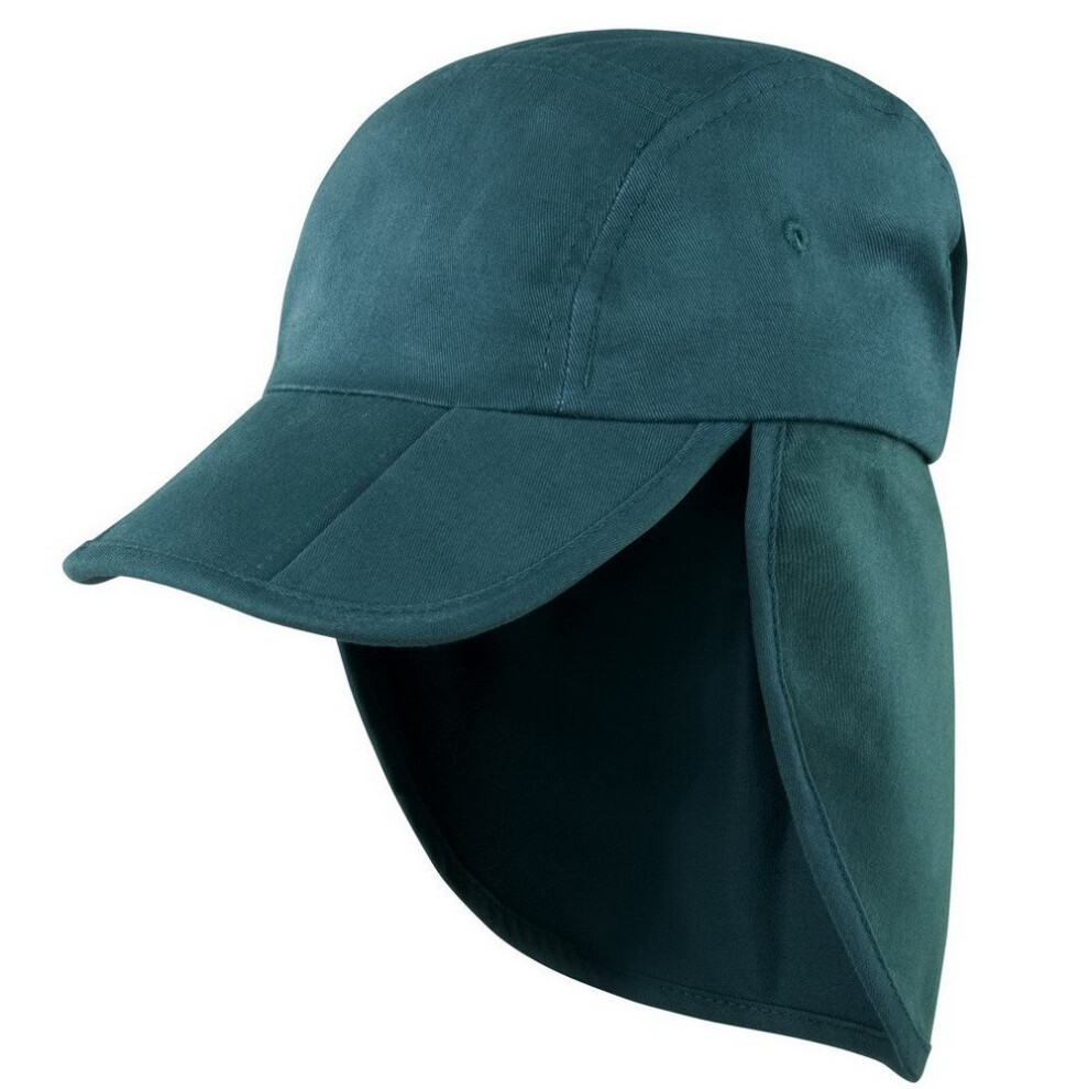 Result (One Size, Bottle Green) Unisex Headwear Folding Legionnaire Hat / Cap (Pack Of 2)