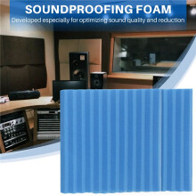 24 Pack Acoustic Foam Panels 1X12X12 Inches,Soundproof Wall Panels with Fire Sound,Sound Panels Wedges for Studios,Home