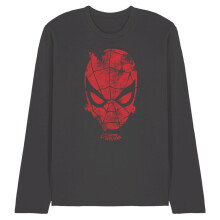 (M, Charcoal) Marvel Unisex Adult Webhead Long-Sleeved T-Shirt