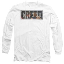 (XXL, White) Creed Unisex Adult Pep Talk Long-Sleeved T-Shirt