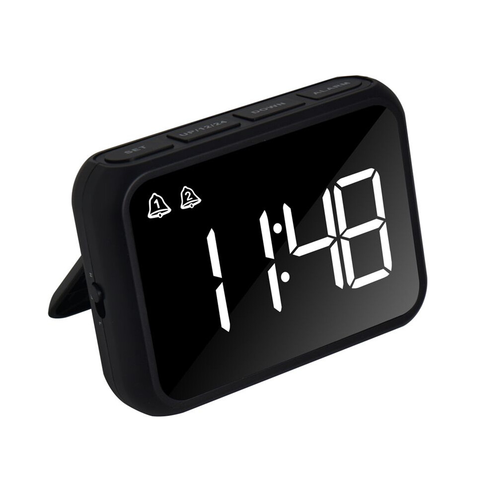 Digital Alarm Clock For Bedroom,Three Brightness Dimmer, Temperature,Snooze,Adjustable Alarm Volume,Bedside Clocks, Black 6033932639585