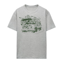 (S, Athletic Heather) Teenage Mutant Ninja Turtles Womens/Ladies Radical Wagon T-Shirt