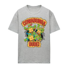 (S, Athletic) Teenage Mutant Ninja Turtles Womens/Ladies Cowabunga Dude T-Shirt