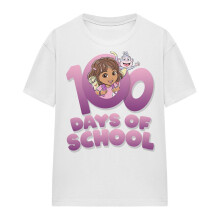 (XXL, White) Dora The Explorer Womens/Ladies 100 Days T-Shirt