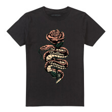 (4XL, Black) Yellowstone Unisex Adult Beth Dutton Snake Rose T-Shirt