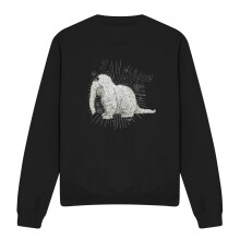 (XXL, Black) Sesame Street Unisex Adult I Believe Snuffleupagus Sweatshirt