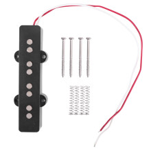 Pro Electric Bass Open Type Noiseless Bridge Pickup för 4 String Jazz Bass Jb Style, Svart 95X18.3Mm