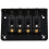 Hard Tail 4 String Guitar Bass Electric Ukulele Bridge Four-String Guitar  String Bridge Black 2
