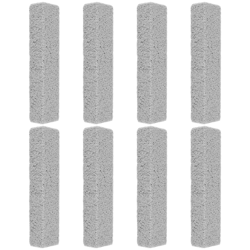 8 Pieces Pumice Stones For Cleaning Pumice Scouring Pad Pumice Stick Cleaner For Removing Toilet Bowl Ring Bath Household Kitchen Pool Grey 6034211028700
