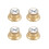 Set Gold Top Hat Knob for  for  Gold Foil Button 1
