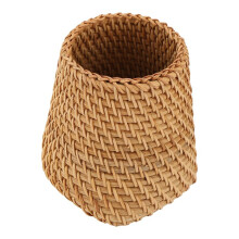 Rattan EssstäBchen Rohr Schaufel LöFfel Eimer Abendessen Messer Gabeln Geschirr Aufbewahrungsbox AufbewahrungsköRbe Organizer C